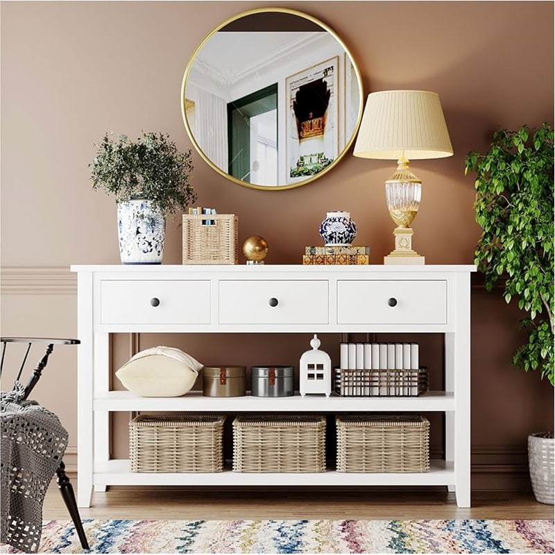 Διακόσμηση μπουφέ στο σαλόνι