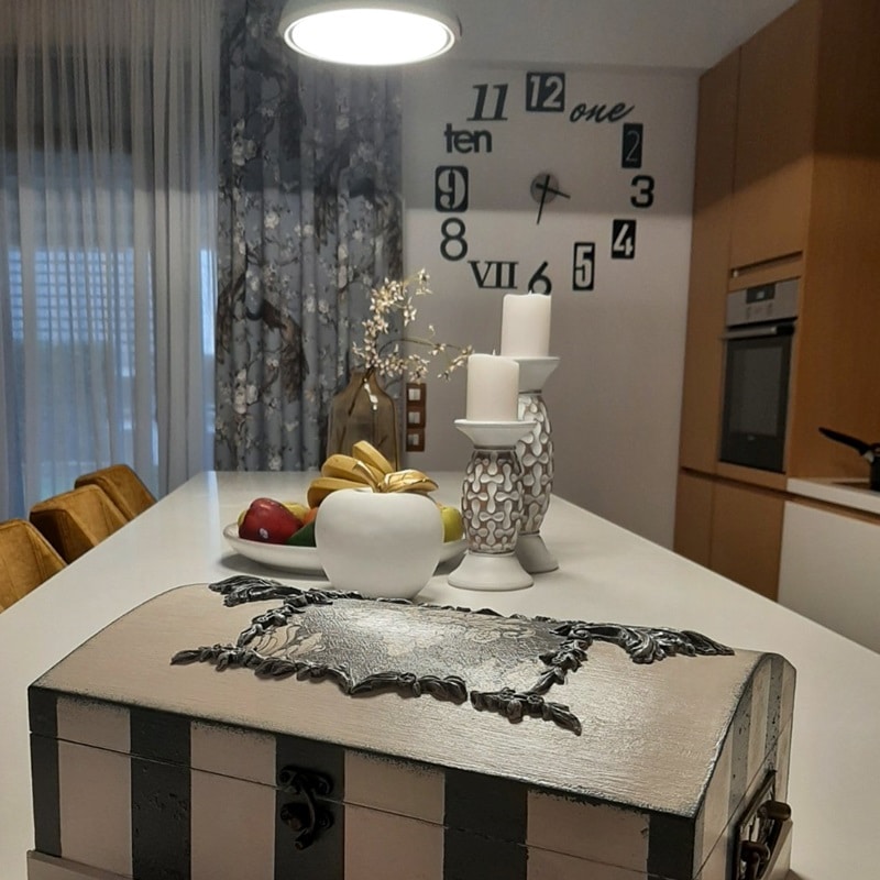 Διακόσμηση εσωτερικού χώρου σαλόνι & κουζίνα