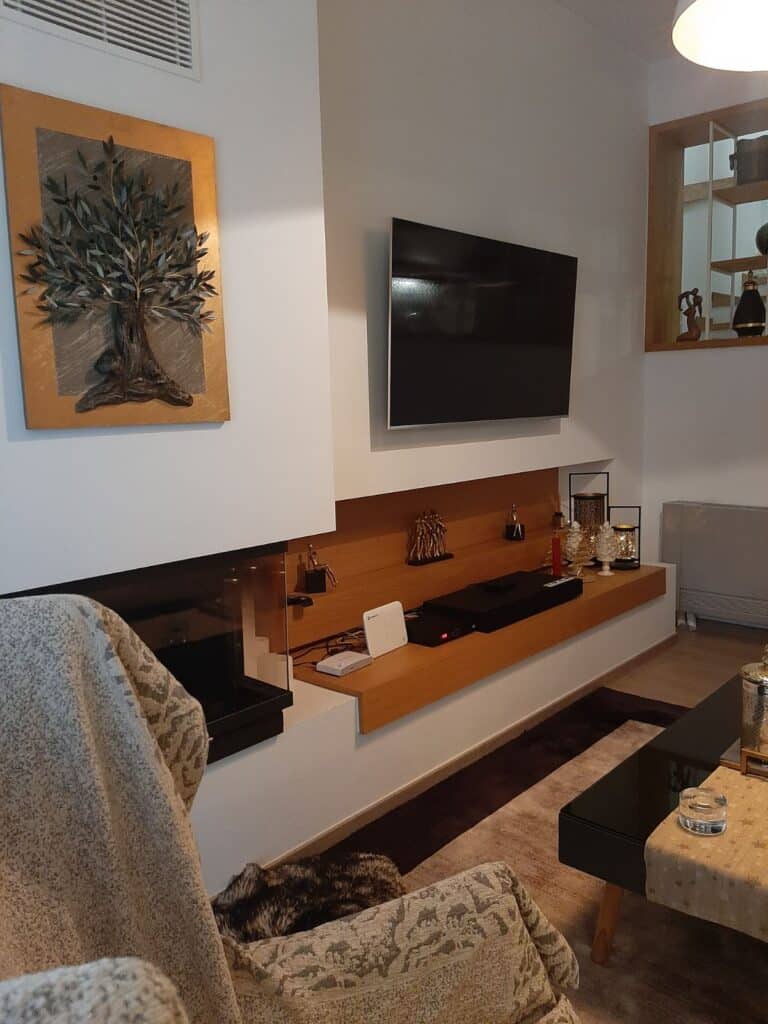 Διακόσμηση εσωτερικού χώρου σαλόνι & κουζίνα