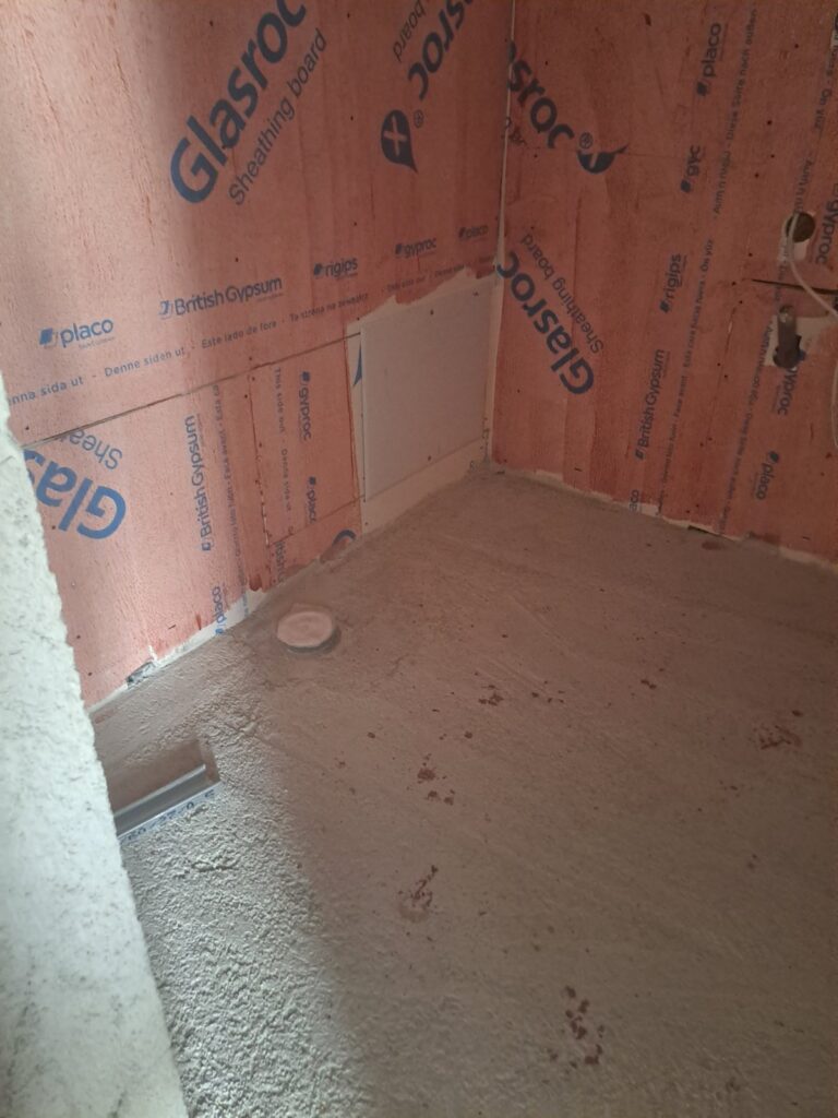 Μπάνιο με γυψοσανίδα και μόνωση