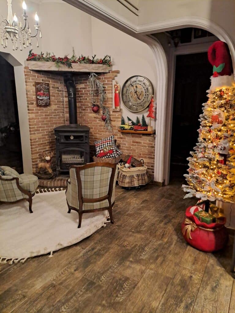 Σόμπα Χριστουγεννιάτικος στολισμός 2024